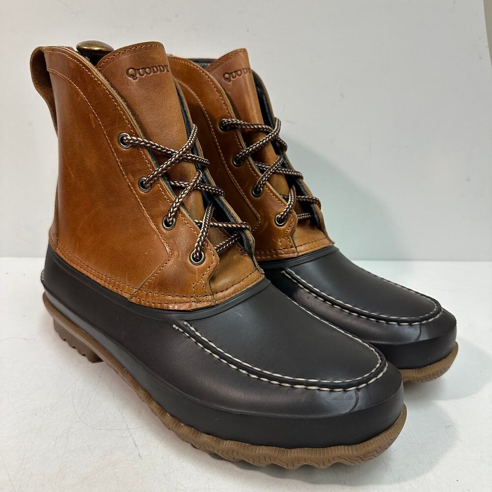 NWOT Quoddy x Sperry Field Boot Duck Cavalier Whiskey Leather Waterproof Sole 11